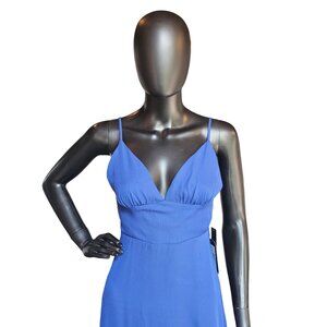 Royal Blue Chiffon Slip Dress - Lulus - NWT